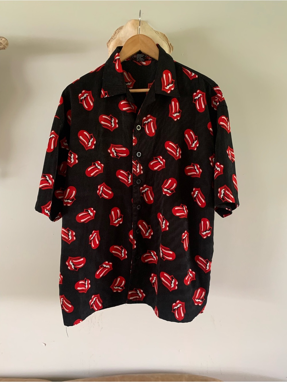 Rolling Stones Short Sleeve Button Up